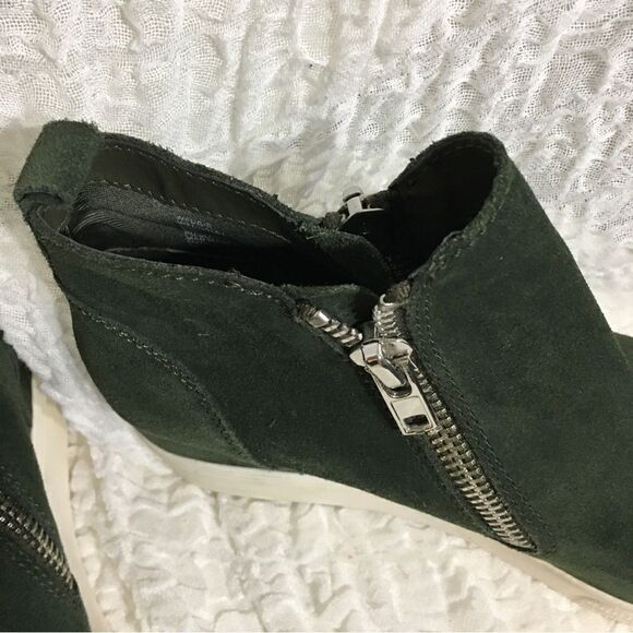 Steve Madden Green Wedgie Bootie Size 10M - Picture 7 of 10